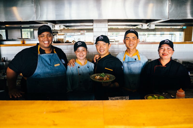 Punch Pizza team celebrating together